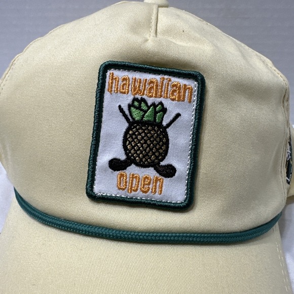 American Needle Hawaiian Open Drifter 19th Hole Golf yellow collectors Cap new - Picture 2 of 7